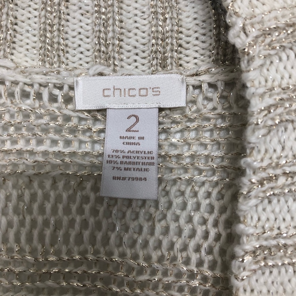 **NWOT CHICOS size 2 Cardigan Sweater - Picture 8 of 8